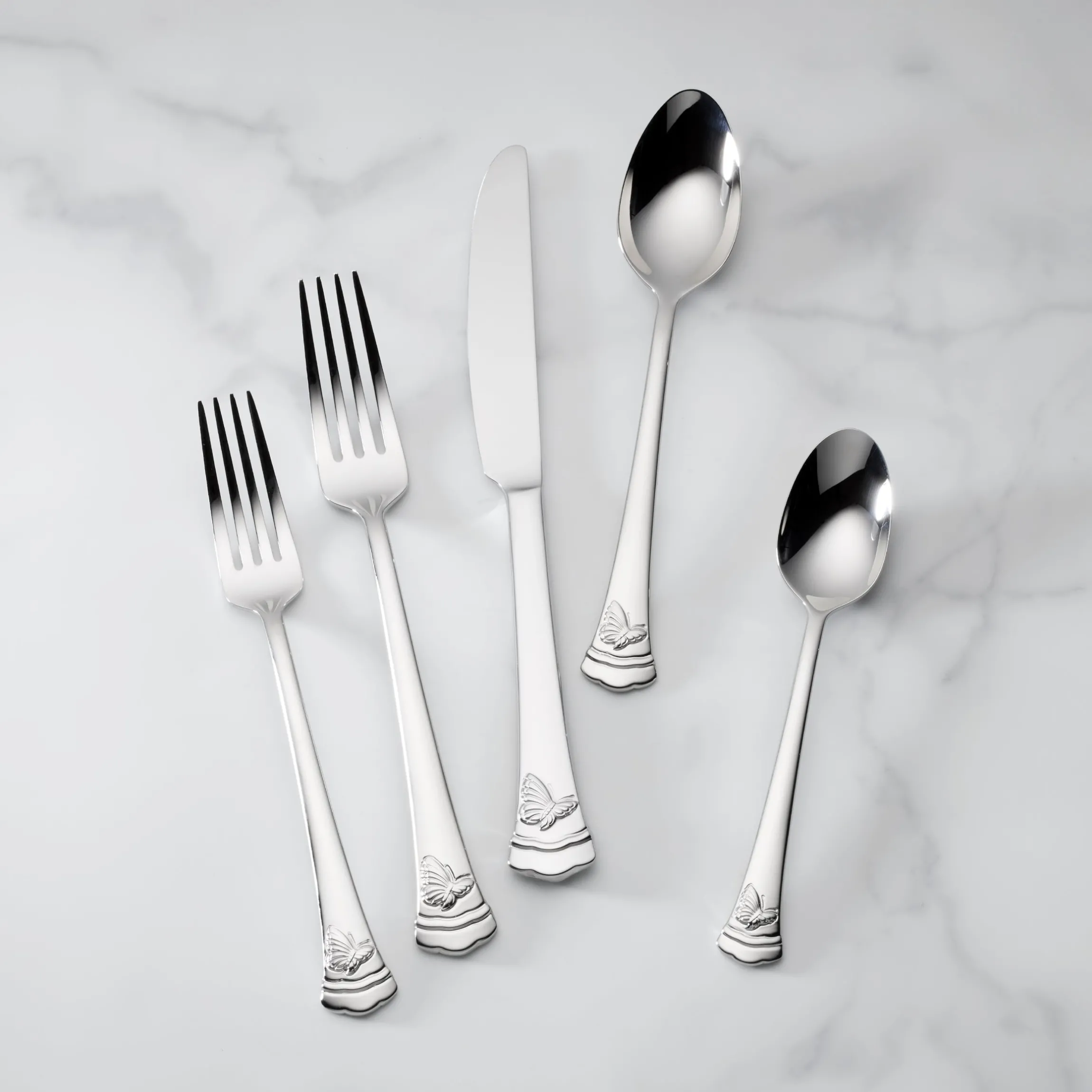 Butterfly Meadow II 65-Piece Flatware Set