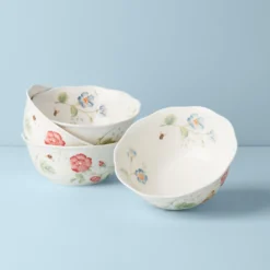Butterfly Meadow Large All-Purpose Bowls, Set of 4