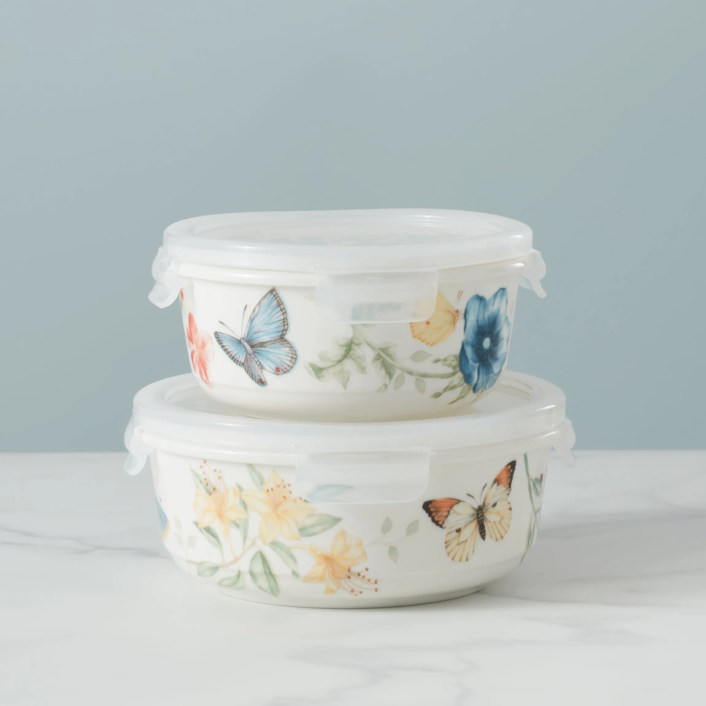 Butterfly Meadow Large Round Container