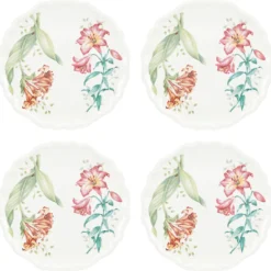 Butterfly Meadow Melamine Accent Plates, Set of 4