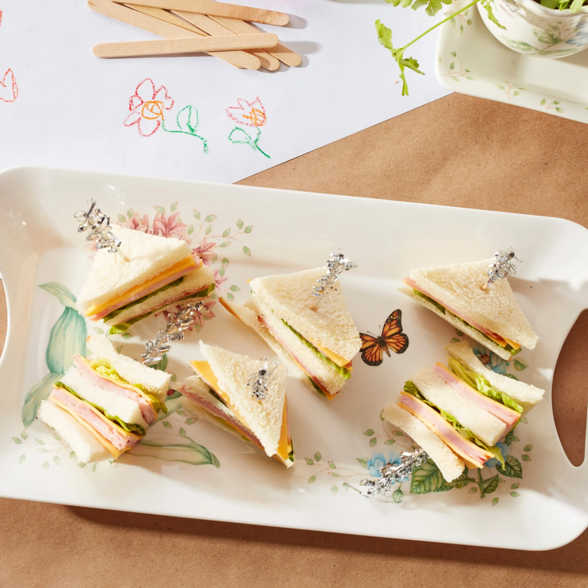 Butterfly Meadow Melamine Hors d'Oeuvres Tray