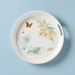 Butterfly Meadow Melamine Round Tray
