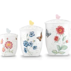 Butterfly Meadow 3-Piece Canister Set