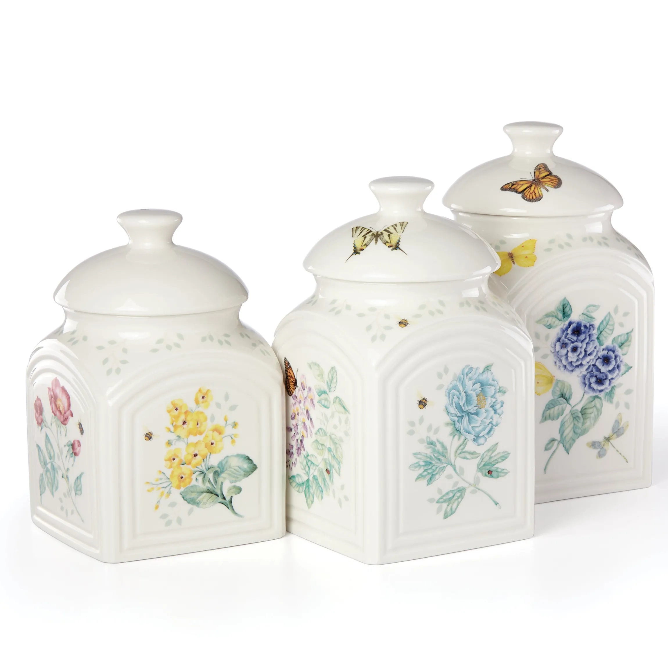 Butterfly Meadow 3-Piece Canister Set