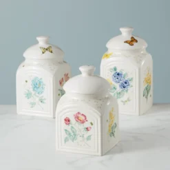 Butterfly Meadow 3-Piece Canister Set