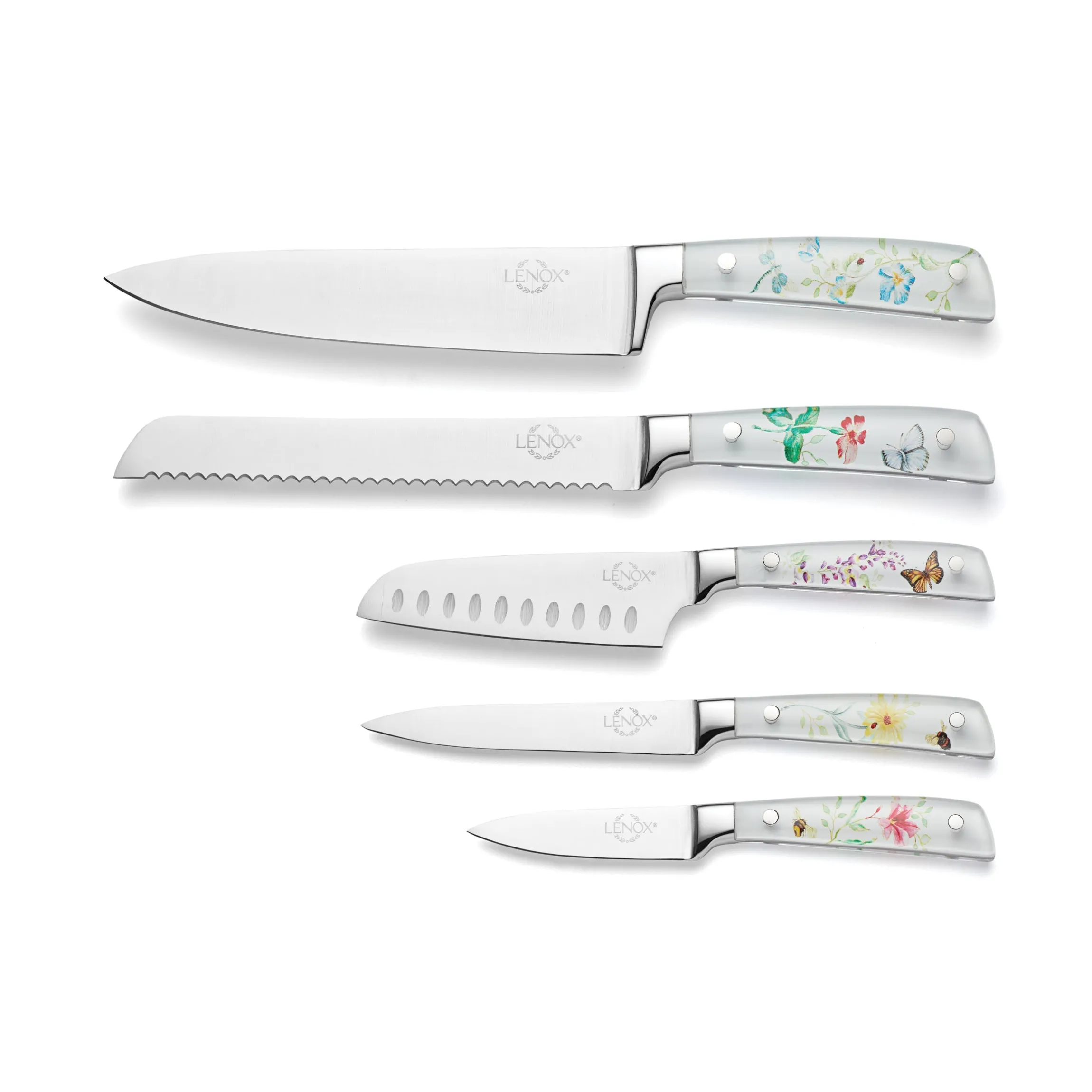 Butterfly Meadow 6-Piece Cutlery Block Set