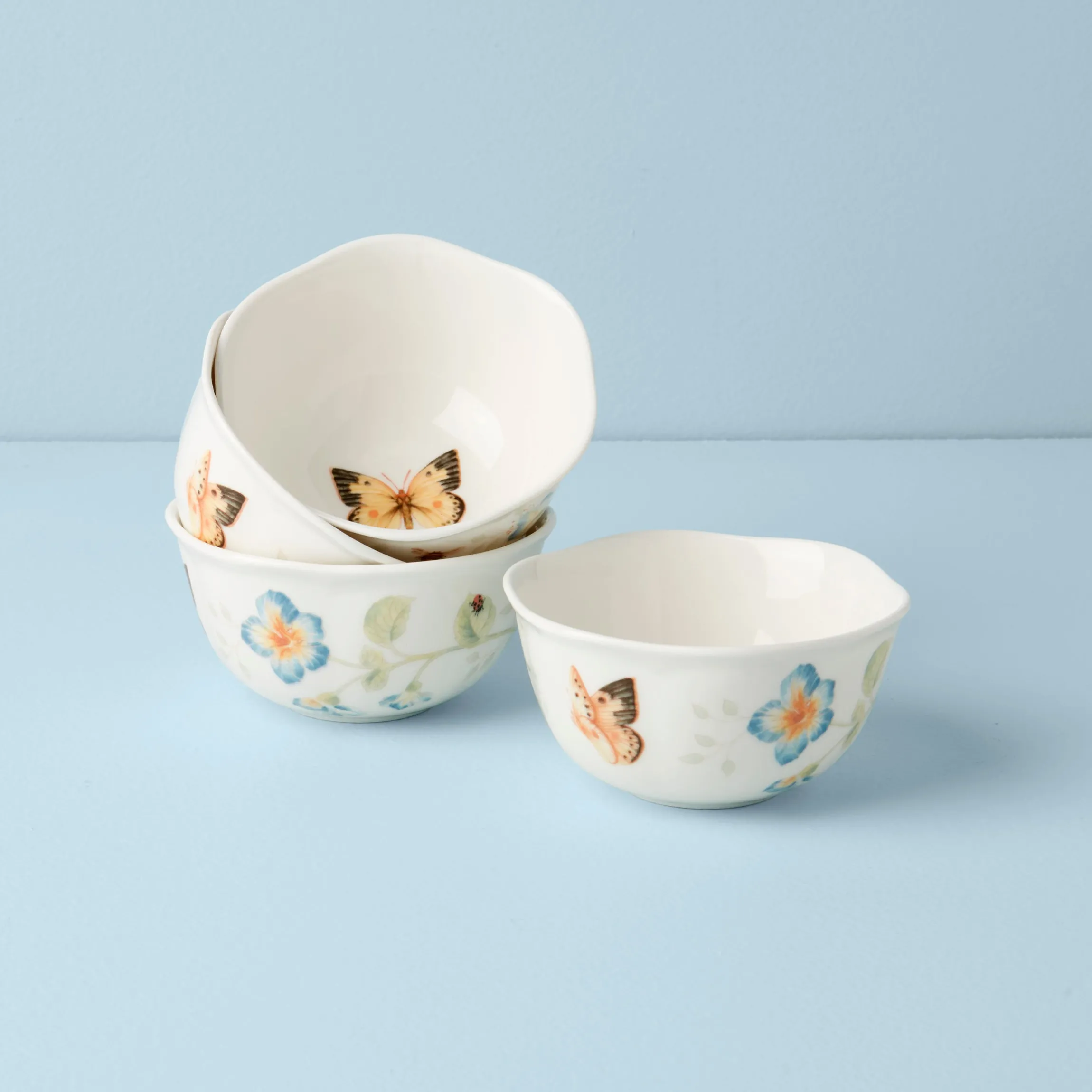 Butterfly Meadow 4-Piece Dessert Bowl Set
