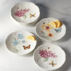 Butterfly Meadow 6-Piece Tidbit Plate Set