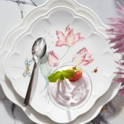 Butterfly Meadow Square Accent Plates, Set of 4