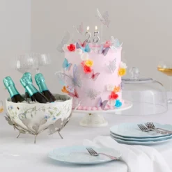 Butterfly Meadow 25th Anniversary Bowl with Stand