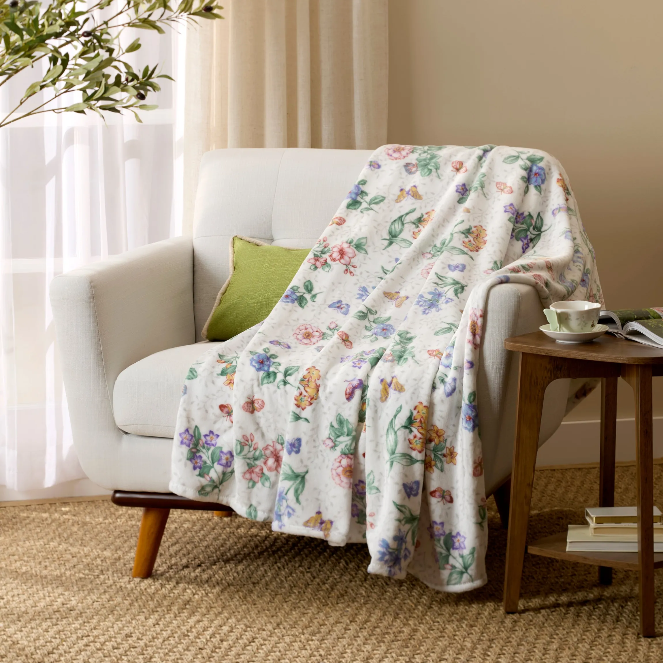 Butterfly Meadow Throw Blanket