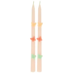 Butterfly Taper Candles, Set of 2
