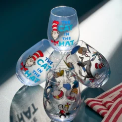 Cat In The Hat Tumblers, Set of 4