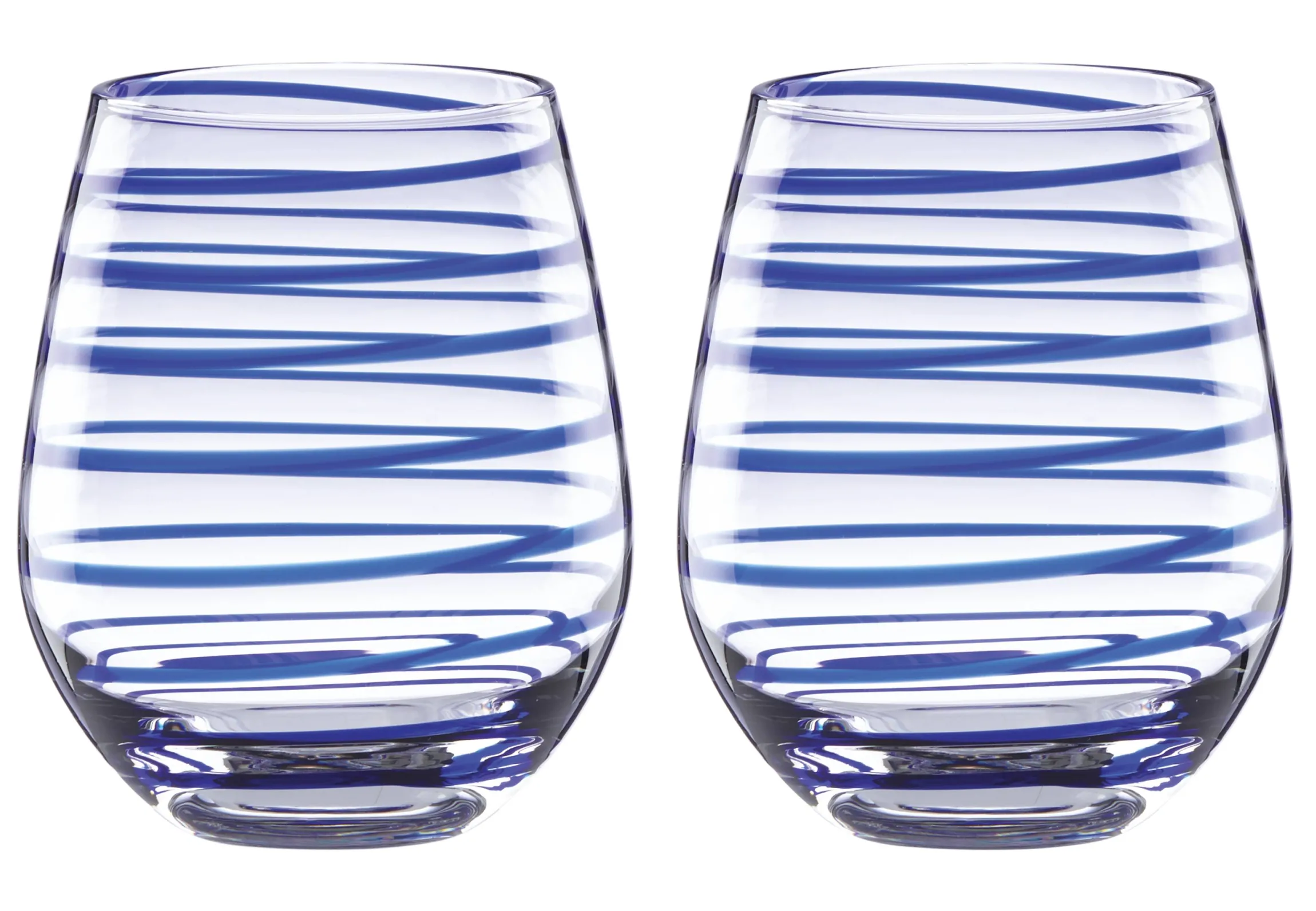 Charlotte Street Stemless Wine Glasses, Set of 2
