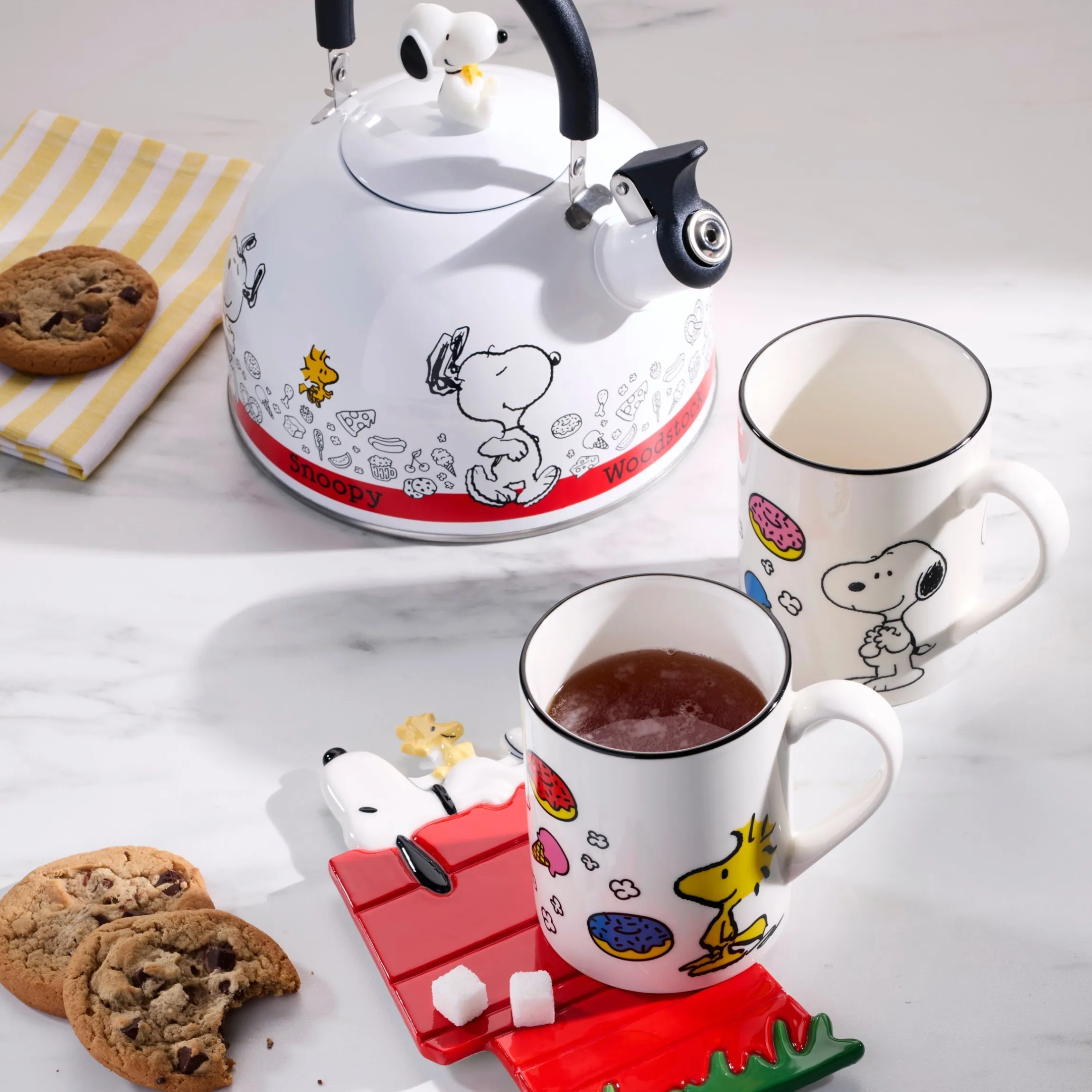 Chef Snoopy Mugs, Set of 4