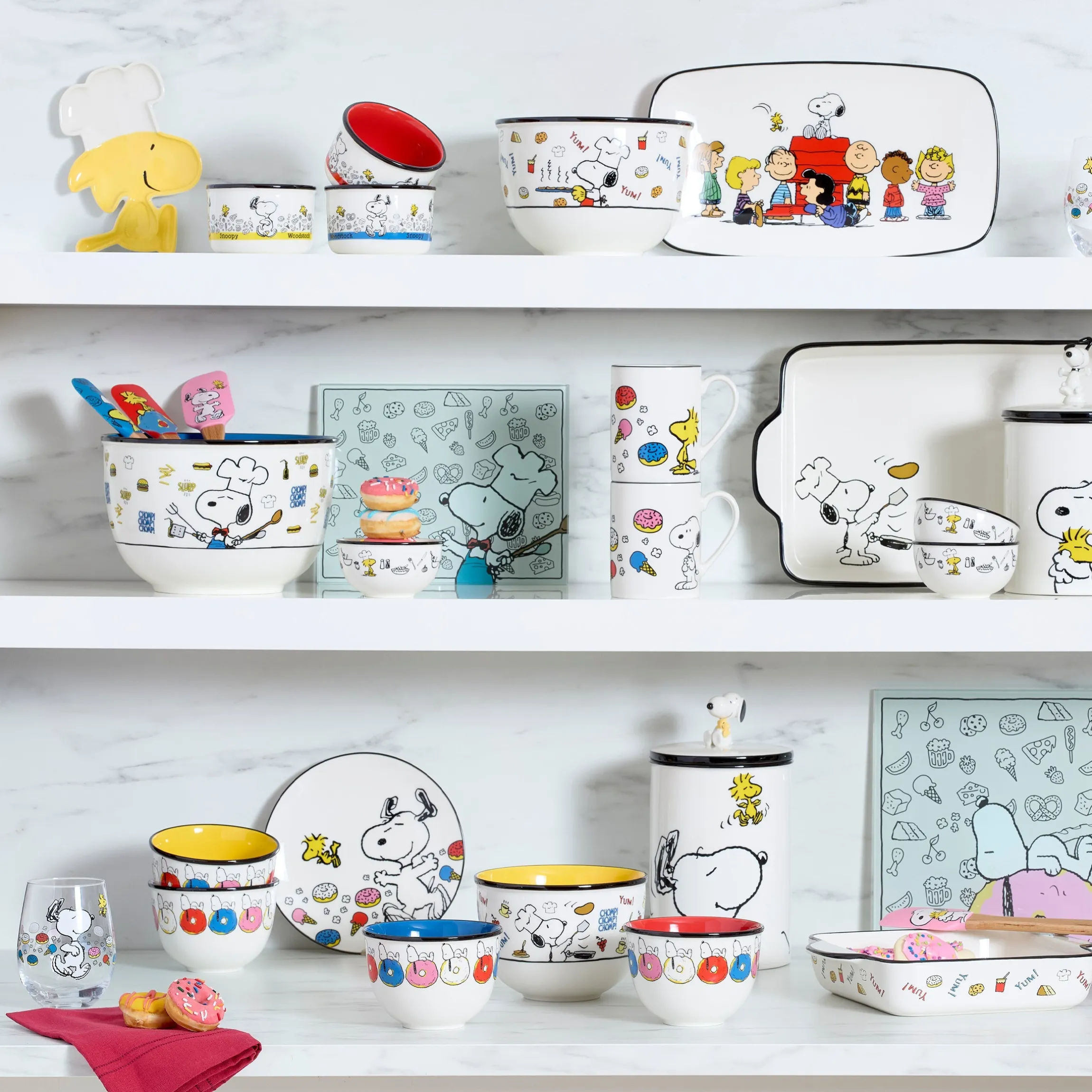 Chef Snoopy 3-Piece Bowl Set