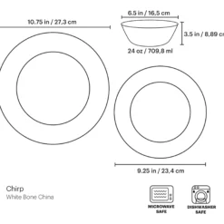 Chirp 12-Piece Dinnerware Set