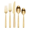 Clearview Gold Satin 20-Piece Flatware Set