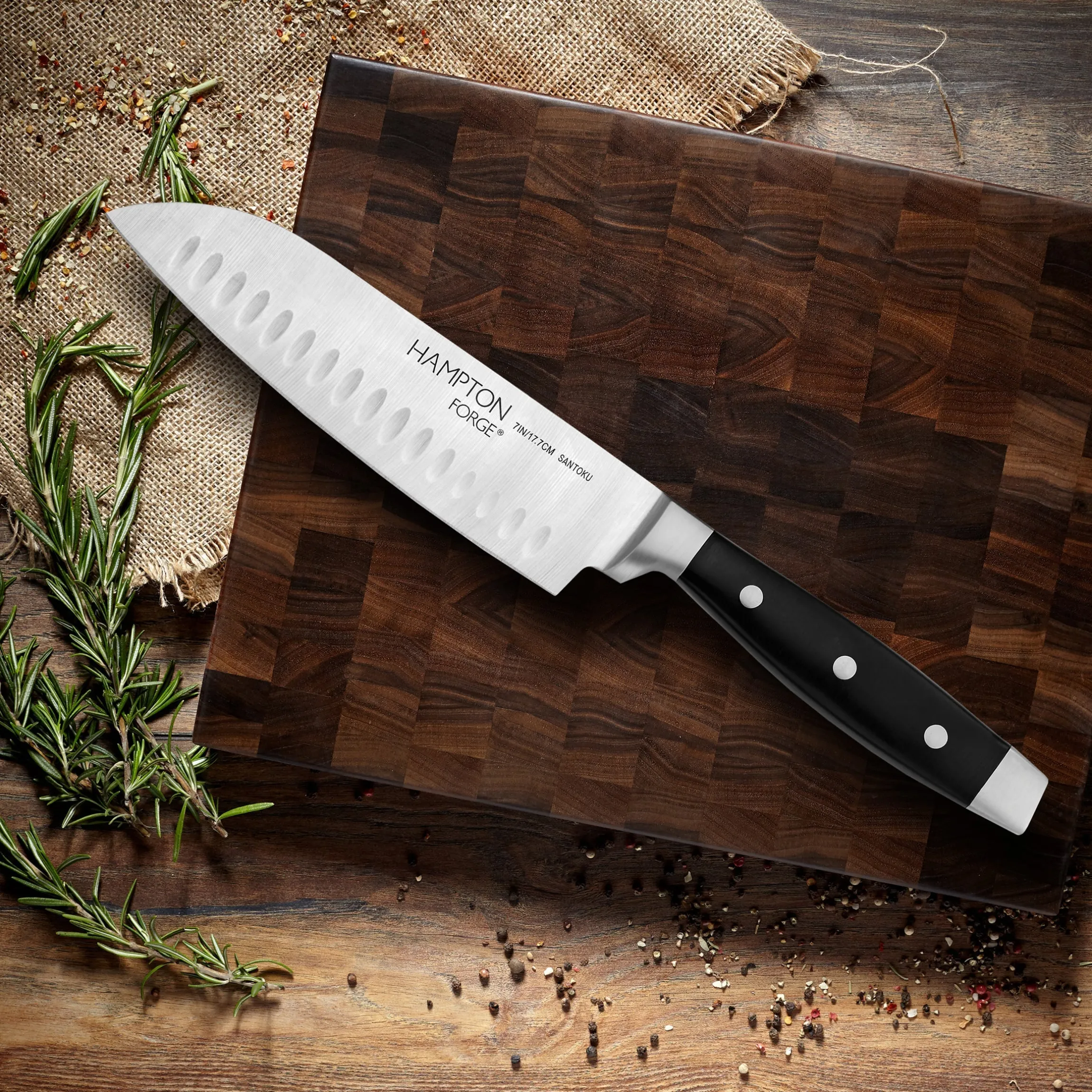 Continental 7" Santoku Knife with Blade Guard