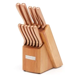 Copper 12-Piece Cutlery Block Set