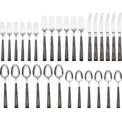 Coronado Charcoal 30-Piece Flatware Kit