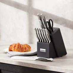 Crosshatch 14-Piece Cutlery Block Set