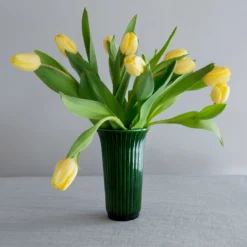 Daisy Emerald Green Glazed Vase