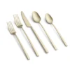 Damaris Champagne Satin 20-Piece Flatware Set