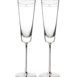 Darling Point Mr. & Mrs. Champagne Flute, Set of 2