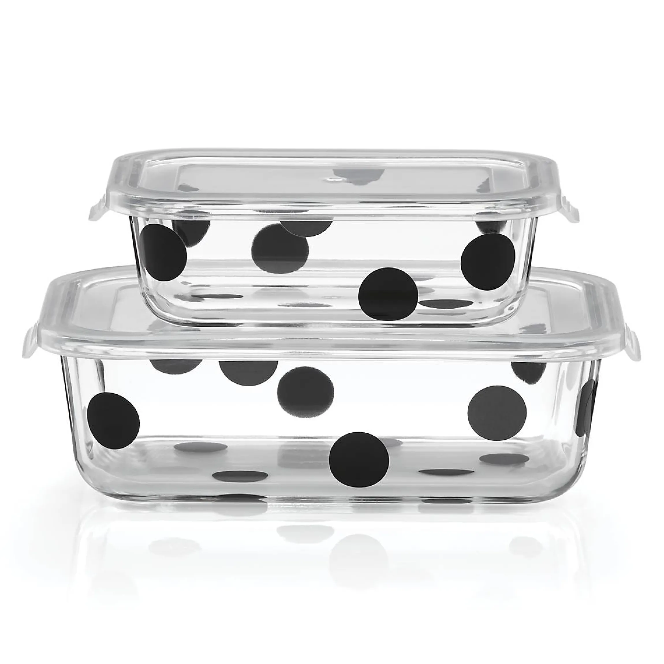 Deco Dot 2-Piece Rectagular Storage Set