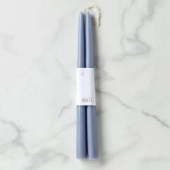 Dipped Heron 12" Taper Candle, Set of 2
