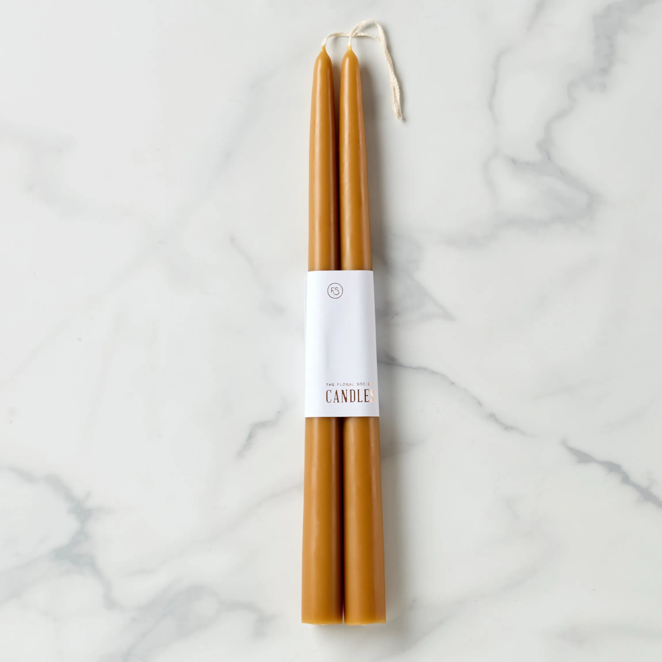Dipped Miel 12" Taper Candle, Set of 2