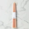 Dipped Petal 12" Taper Candle Pair, Set of 2