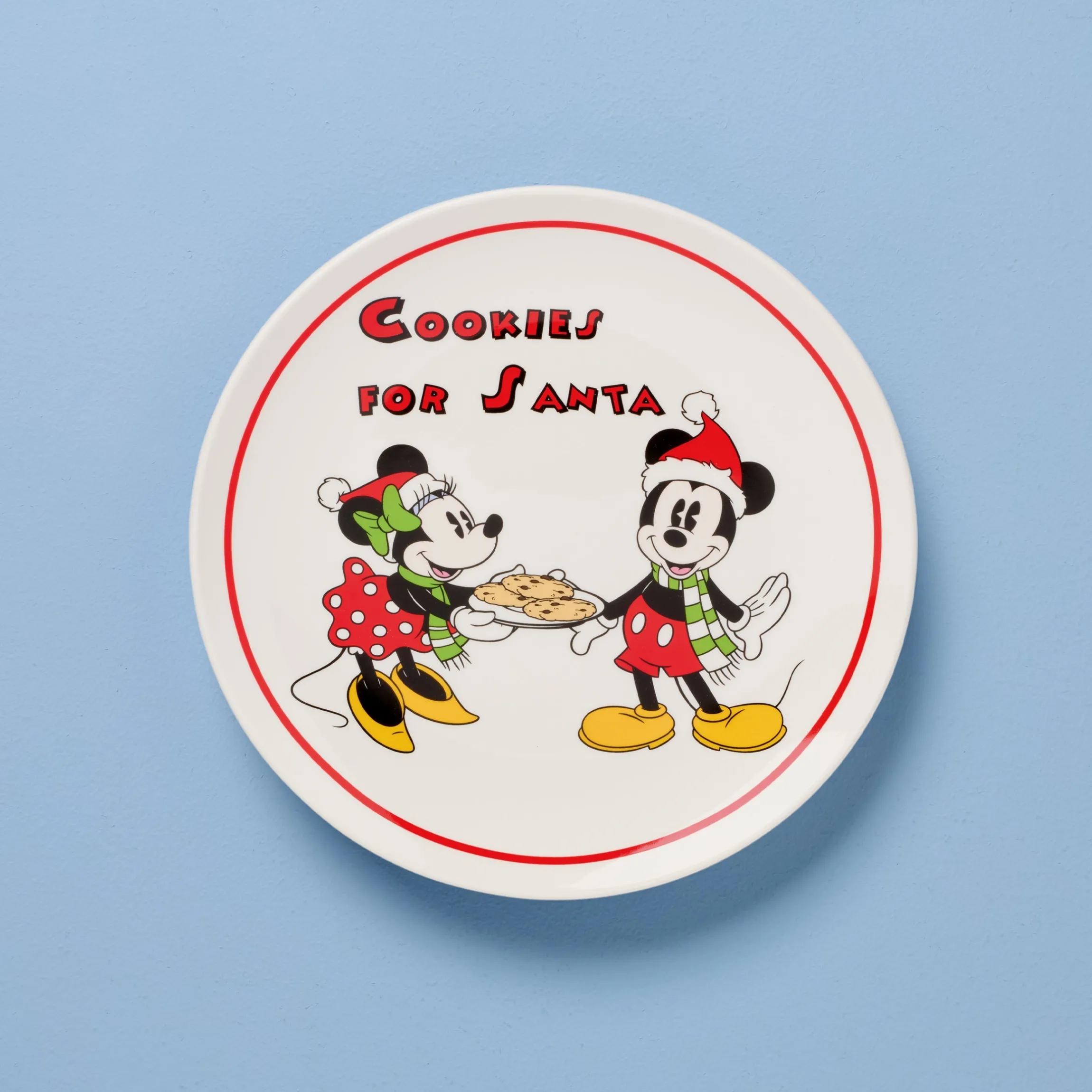 Disney Holiday Cookies for Santa Plate