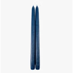 Dripless Indigo 12" Taper Candles, Set of 2
