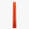 Dripless Vermillion 12" Taper Candles, Set of 2