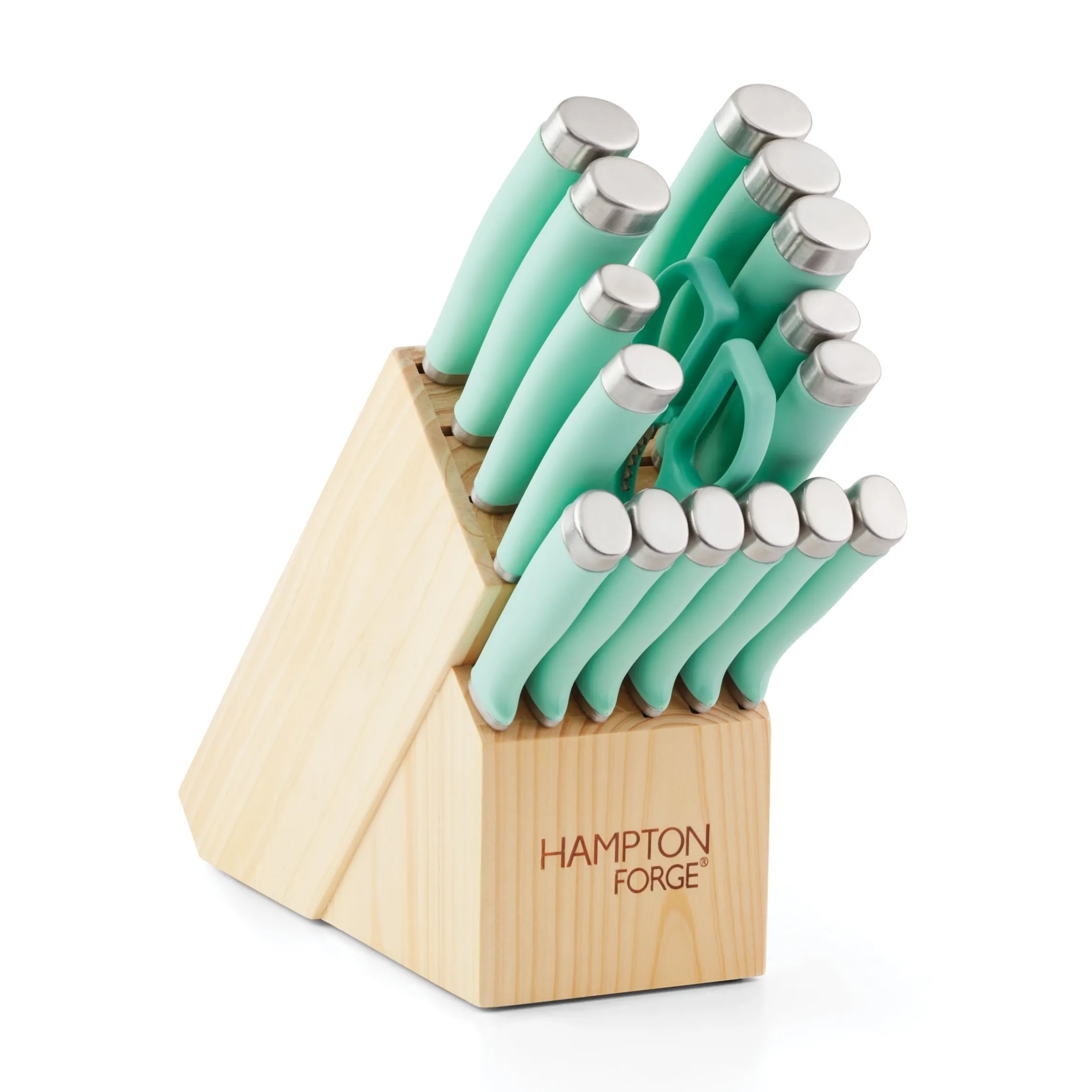 Epicure Pistachio 17-Piece Cutlery Block Set