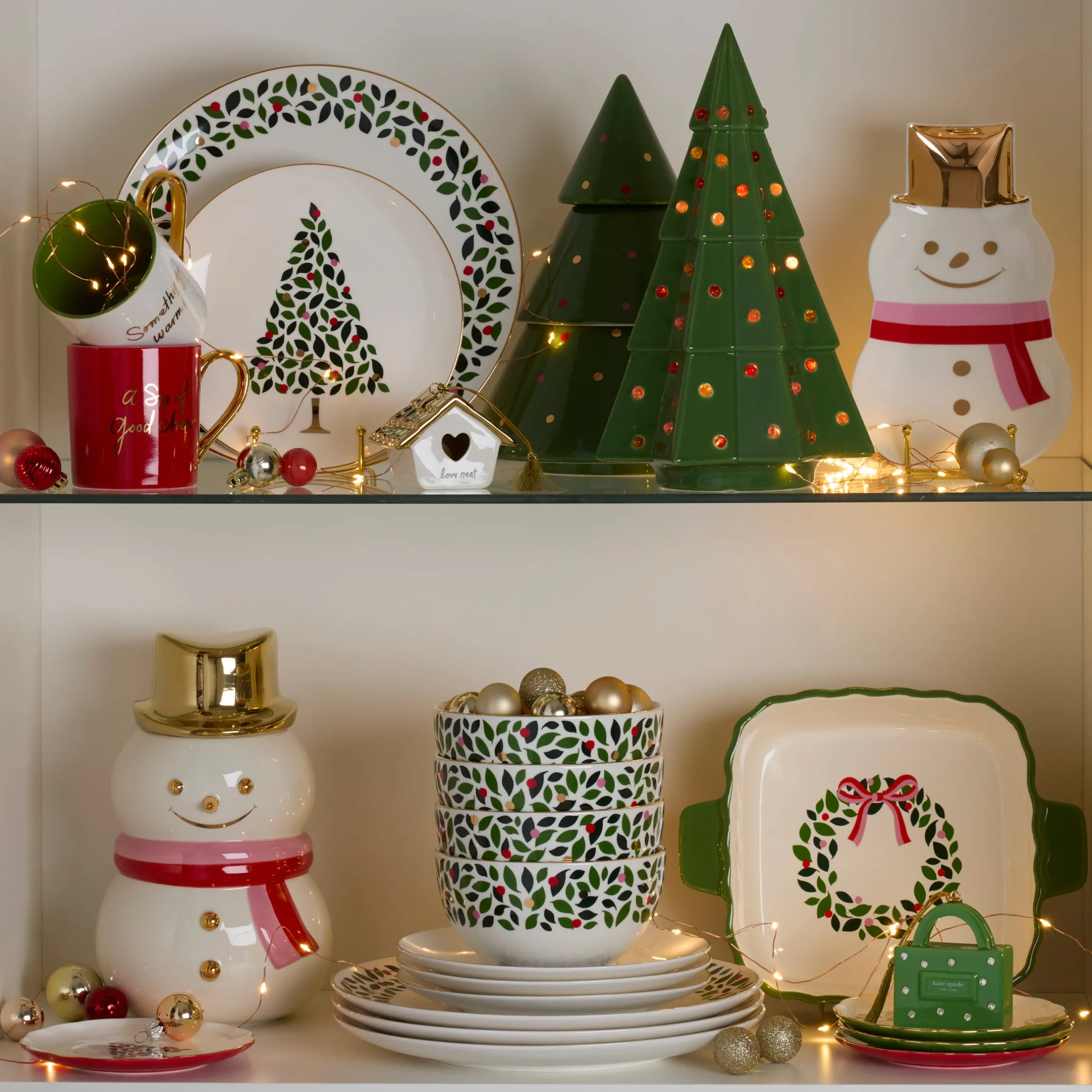 Evergreen Large Lit Tree Figurine