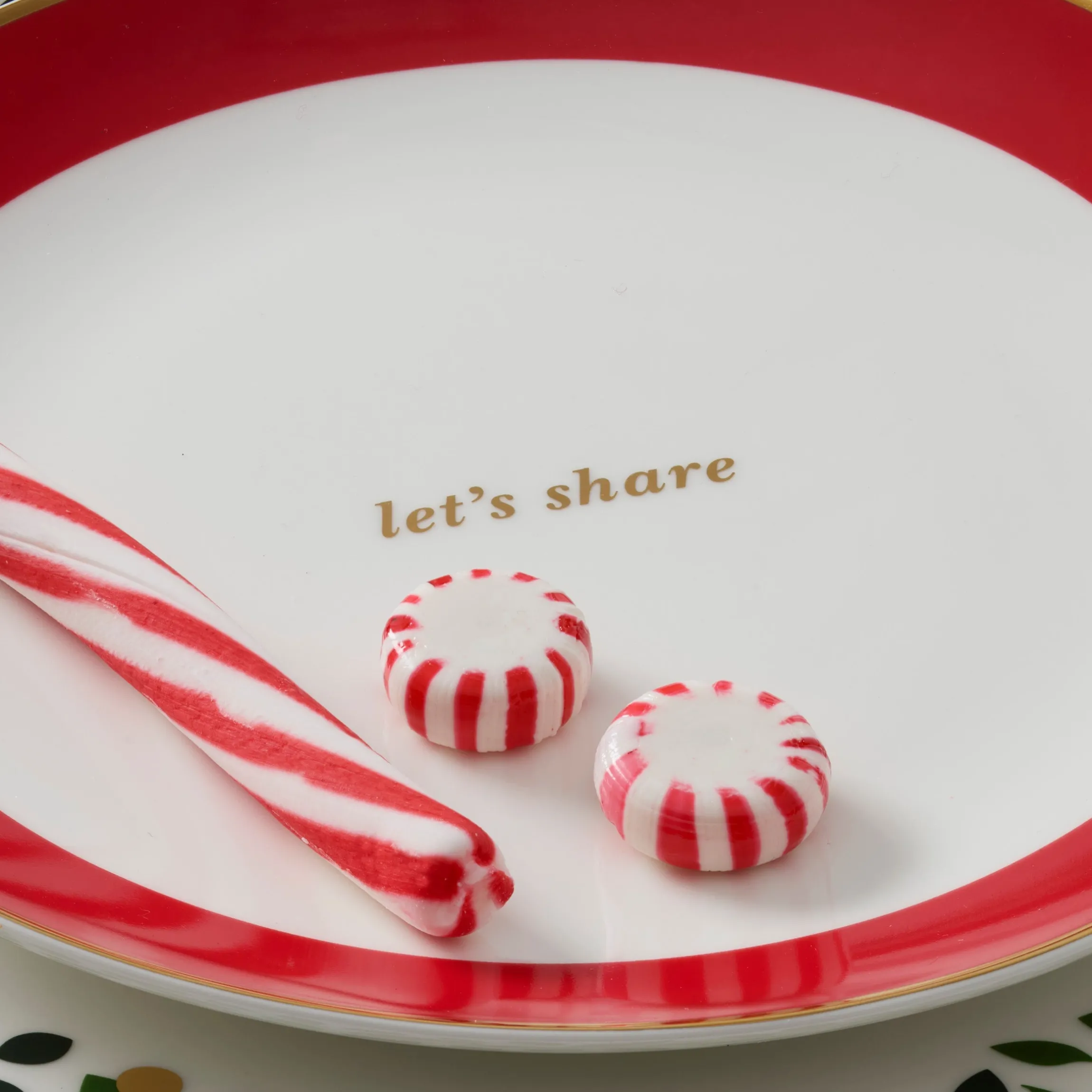 Evergreen Rim Accent Plates, Set of 4