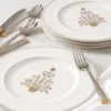 Federal Platinum Tree Accent Plates, Set of 4