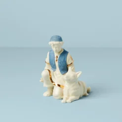 First Blessing Nativity Shepherd & Dog Figurine