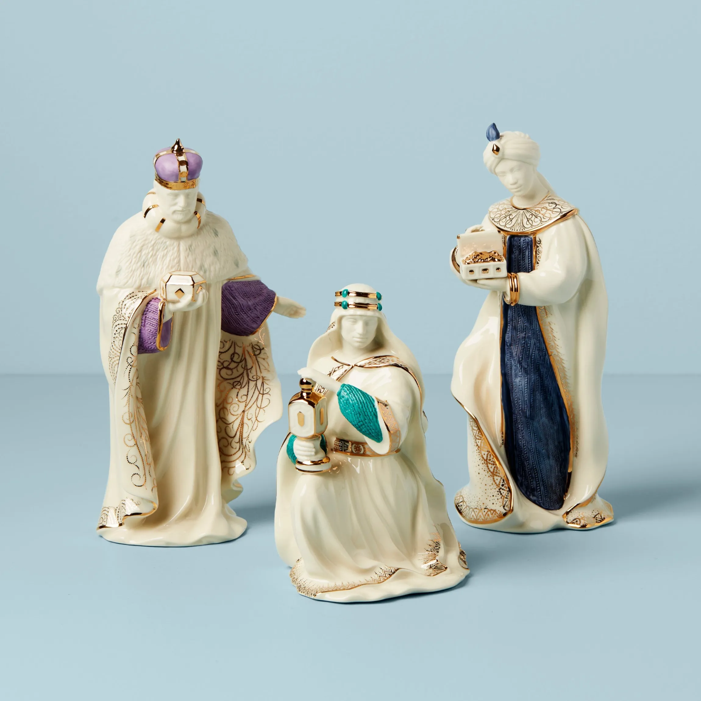 First Blessing Nativity Three Kings Figurine Set