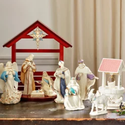 First Blessing Nativity Water Well Figurine