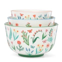 First Blooms 3-Piece Nesting Bowl Set
