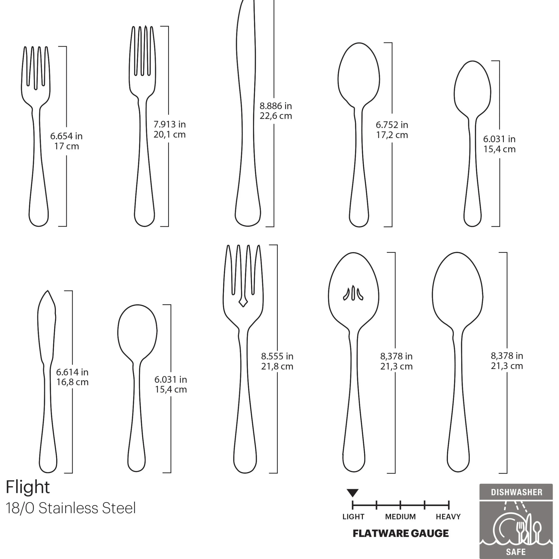 Flight 45-Piece Flatware Set