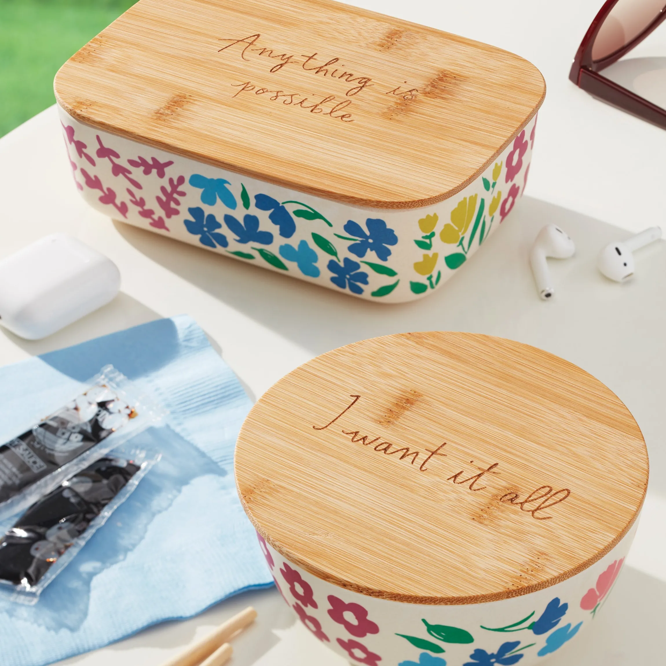 Floral Fields 2-Piece Container Set