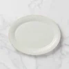 French Perle Groove White Platter