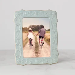 French Perle Ice Blue 5x7 Photo Frame