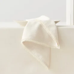 French Perle Natural 19x19 Napkins, Set of 4