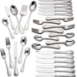 French Perle 65-Piece Flatware Set